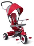 Tricycle 4-in-1, rouge, adapté aux enfants de 1 à 5 ans