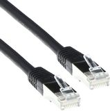 ACT Zwarte 2 meter LSZH SFTP CAT6 patchkabel met RJ45 connectoren FB9902