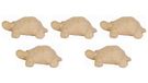Décopatch AP619Opack - Lot de 5 supports en papier brun pulpé, Tortue