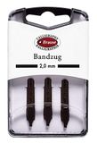 Brause 318020B - Kalligrafiepennen voor penhouder - Doos van 3 metalen Bandzug-pennen 2 mm - Fabricage Duitsland