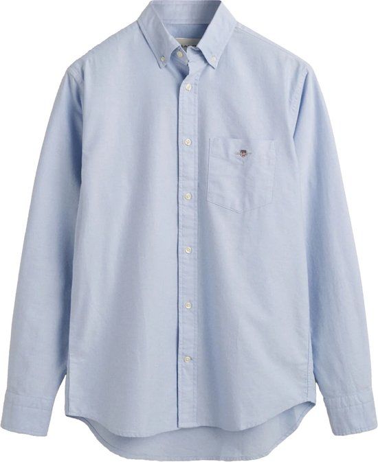 GANT Casual overhemd lange mouw Blauw Regular Fit Oxford 3000200/455 - Maat M