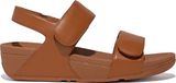 FitFlop Lulu Adjustable Leather Back-Strap Sandals Dames Sandalen - Light Tan