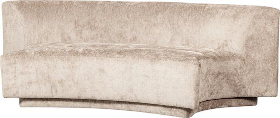 WOOOD Popular 2-zits Bankje - Polyester - Naturel
