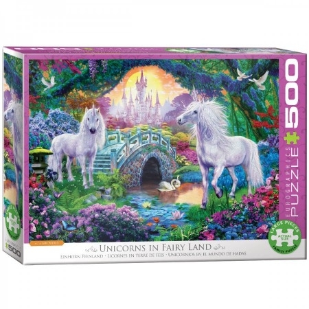 Eurographics Unicorns in Fairy Land Puzzel (500 XL stukjes)