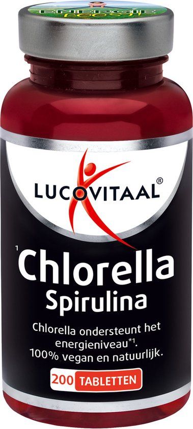 Lucovitaal Chlorella Spirulina Voedingssupplement - 200 tabletten