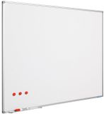 Smit Visual Supplies Whitebord 120x240 cm Softline profiel 8mm, emailstaal wit