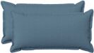 vidaXL Kussensloop - 2 stuks - Houten - Jeans Blauw - 40 x 70 cm - Katoensatijn