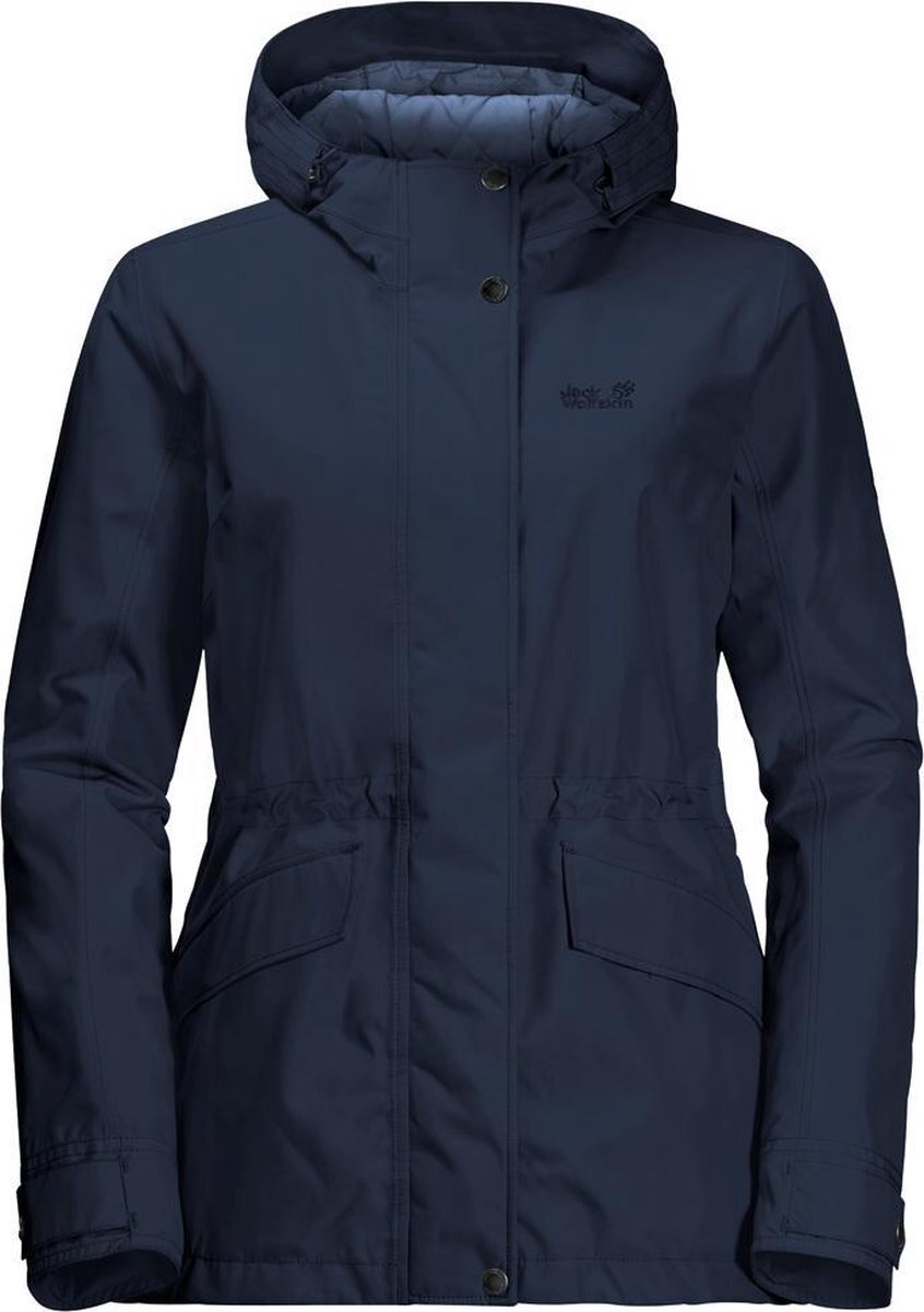 Jack Wolfskin Lake Louise Jack Dames, midnight blue L 2020 Regenjassen