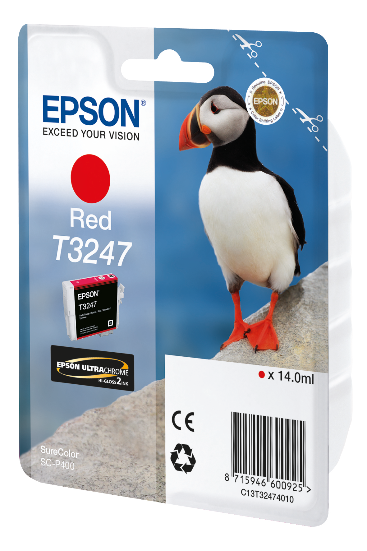Epson T3247 Red single pack / rood