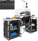 MyGroot Campingkeuken - Buitenkeuken - Inklapbaar - Aluminium - Zwart