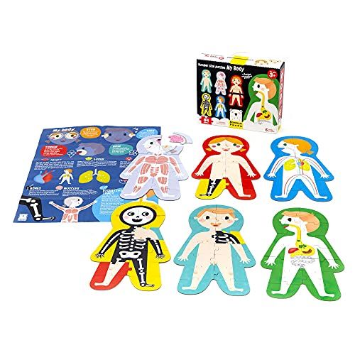 Banana Panda - Suuper Size Puzzels My Body - Set met 6 grote puzzels voor kinderen (Engels)