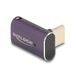 Delock 60289 USB-C Haakse Adapter USB4 Gen 2x2 40Gbps 2160p/4320p Antraciet