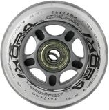 Nils Extreme PU Wielen - 76x24 mm - Transparant - Inclusief ABEC-7 Lagere