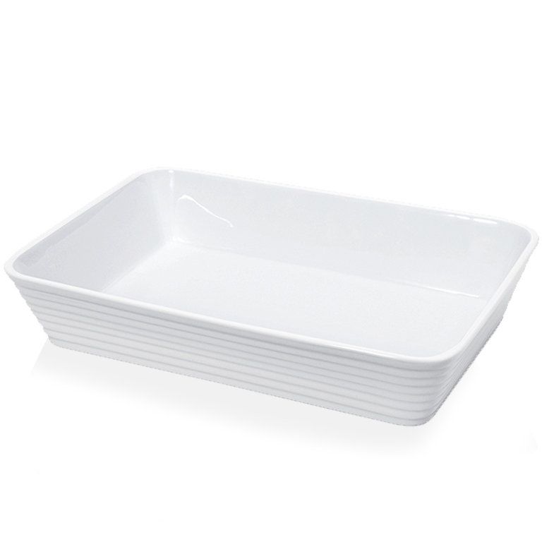 kuchenprofi Küchenprofi Burgund Porseleinen Ovenschaal 30cm x 21cm Wit