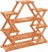 vidaXL Plantenstandaard - 110x25x105 cm - Massief Vurenhout