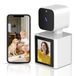Caméra de surveillance intérieure - Caméra pour animaux de compagnie - 1080p - Rotation à 360°