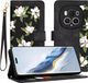 Techsuit Hoesje geschikt voor HONOR Magic6 Pro - FlipCraft Book Wallet Case met koord - Flowers of the Dawn
