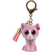 TY Knuffeldier Mini Boo's Clip Fiona De Roze Kat 10 cm