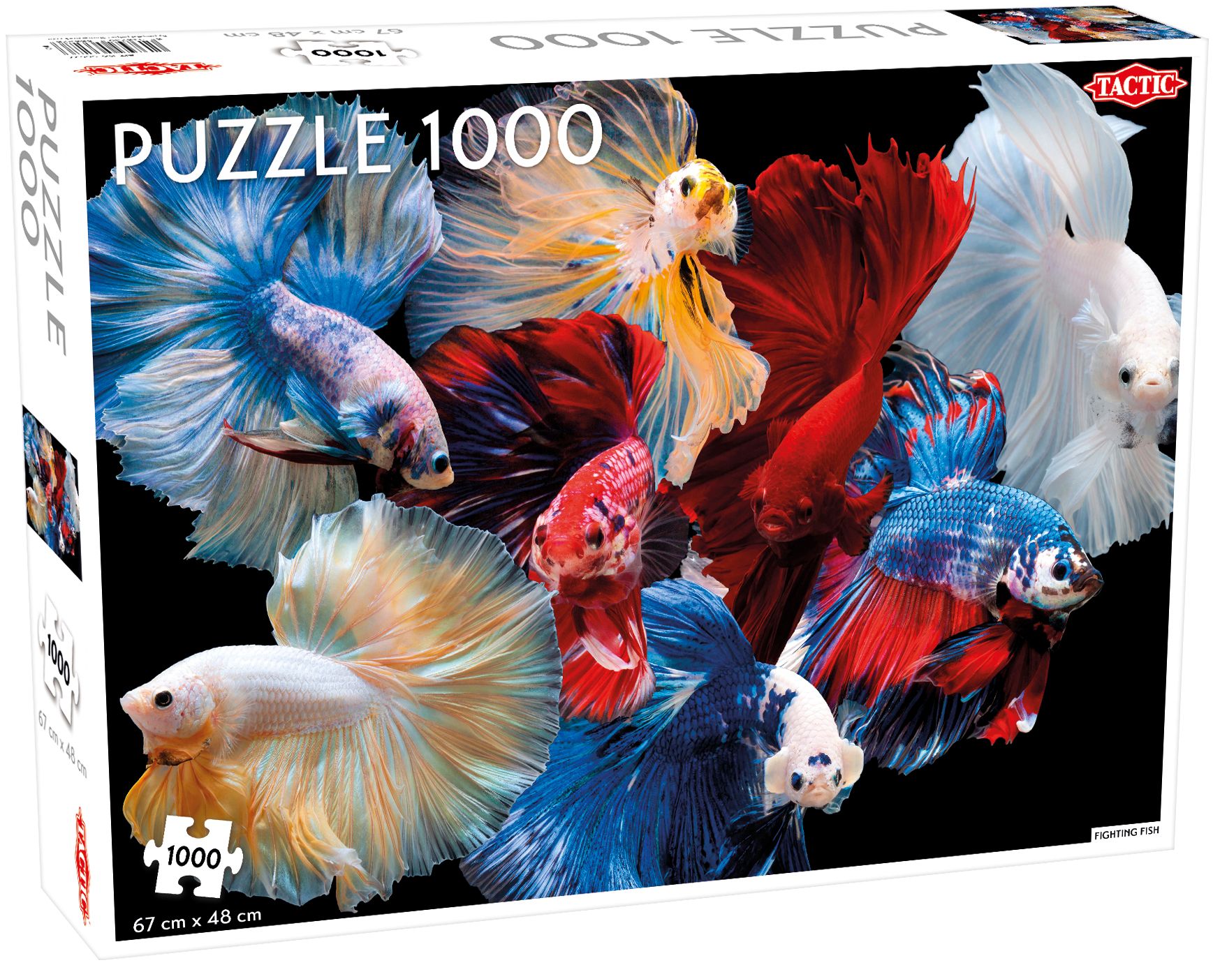 Tactic Animals: Fighting Fish - Puzzel - 1000 stukjes - Unisex