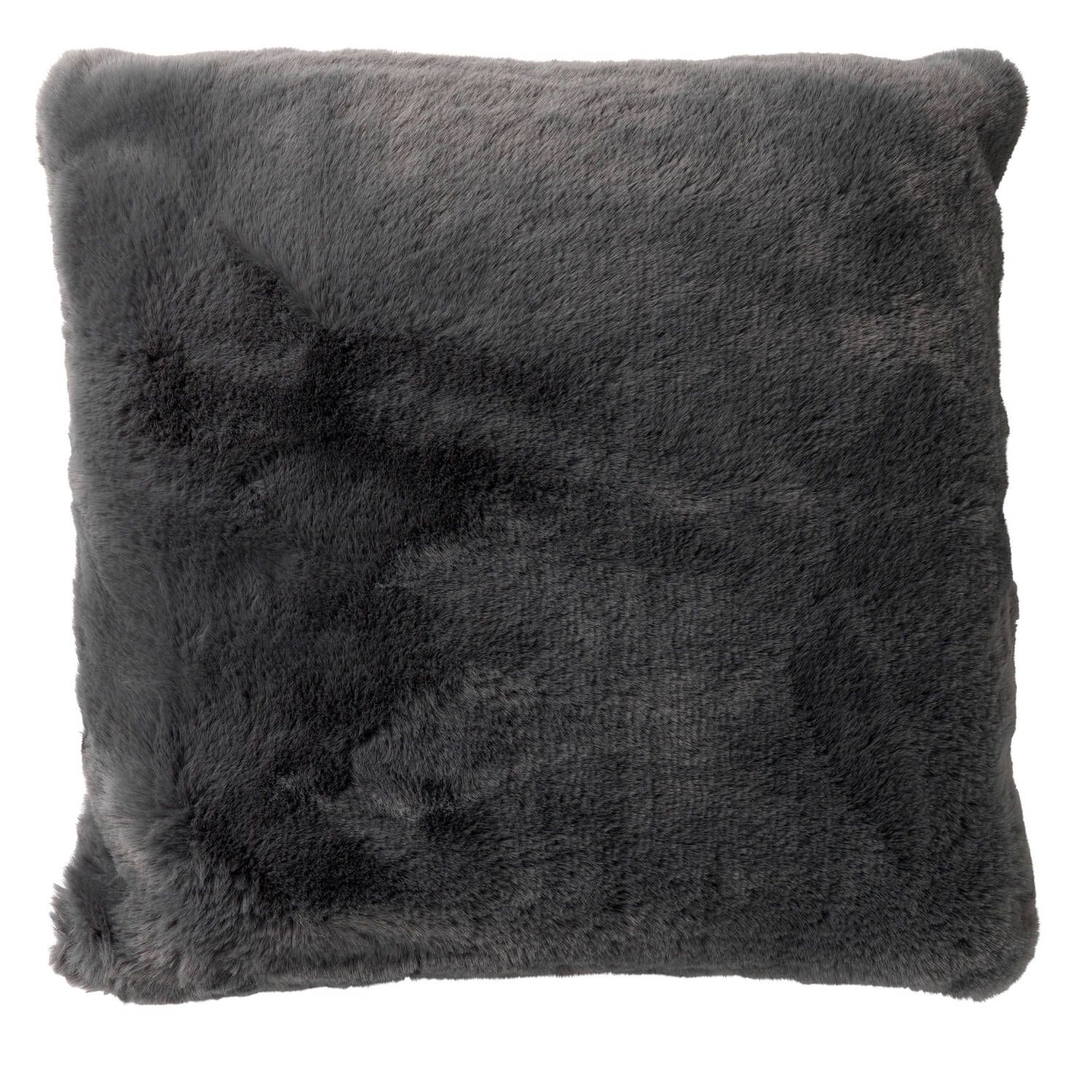 Dutch Decor Zaya Sierkussen - 45x45 cm - Charcoal Gray