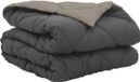 vidaXL Couette d'été 200 x 135 cm été 200 gsm gris clair et anthracite