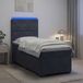 vidaXL Boxspringbed met matras Donkergrijs 100 x 200 cm Fluweel