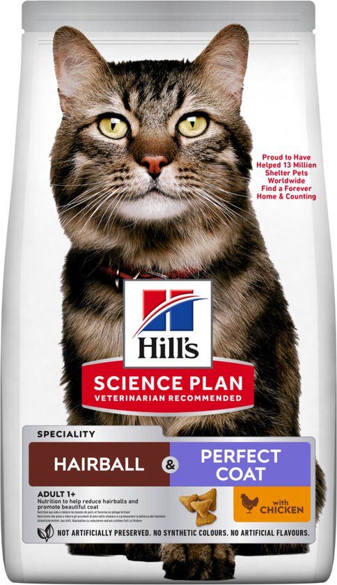 Hill's Hill's Science Plan Kattenvoer Adult Hairball & Perfect Coat 3 kg