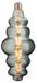 BES LED LED Lamp - Design - Origa - E27 Fitting - Titanium - 8W - Warm Wit 2400K