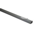 GARDINIA Aluminium gordijnrail-set Lucy, complete set met 1 rail, zilver, 160 cm