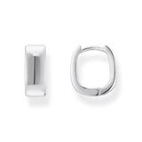 THOMAS SABO Creolen, vierkante vorm, gerecycled 925 zilver CR743-001-21