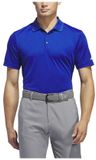Adidas Performance Korte Mouw Poloshirt Blauw S Man