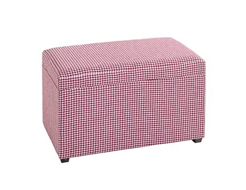 Haku-Möbel HAKU meubel zitkist, MDF, rood-wit, D 40 x B 65 x H 42 cm
