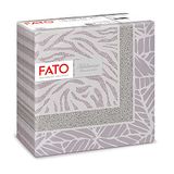 Fato - Droge papieren servetten, Airlaid, stoffen effect, 50 stuks servetten, grootte 40x40 gevouwen in 4, design Jungle Powder