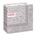 Fato - Droge papieren servetten, Airlaid, stoffen effect, 50 stuks servetten, grootte 40x40 gevouwen in 4, design Jungle Powder