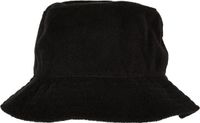 Flexfit Frottee Bucket Hat / Vissershoed - Zwart
