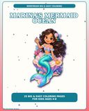 Marina's Mermaid Ocean: 25 Big & Easy Coloring Pages for Kids Ages 4-8
