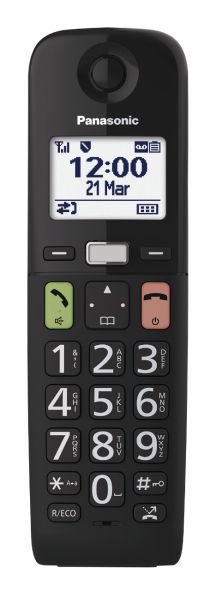 Panasonic KX-TGU-132EXB - Senioren DECT huistelefoon - 2 handsets - zwart