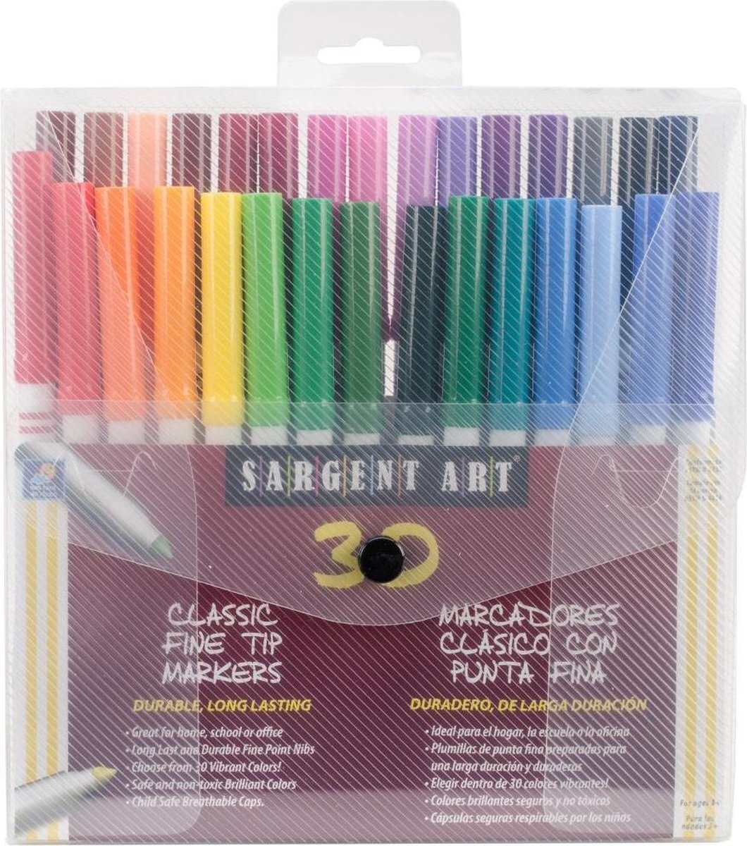 Sargent - Classic Fine Tip markers - 30stuks - assorti