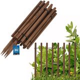 KOTARBAU® Bloembedrand, Rolborder, 230 x 80 cm, Bruin, Hout
