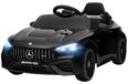 Voiture électrique pour enfants - Voiture électrique pour enfants - Moteur 12 volts - Télécommande - Éclairage LED - Musique - Siège pour un enfant - Noir