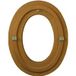 Oeil de boeuf bois ovale H65 x L50 Côtes tableau