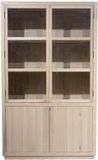 DÉJA Living Vitrinekast Cuenca - Naturel Hout - 120x40x200cm