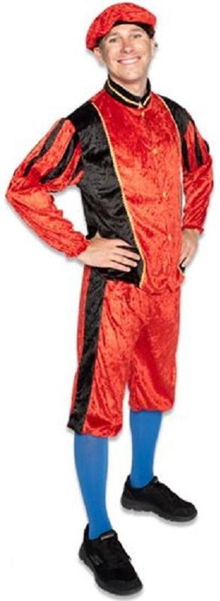 Witbaard Pietenpak Polyester Rood/zwart 3-delig Mt Xxl