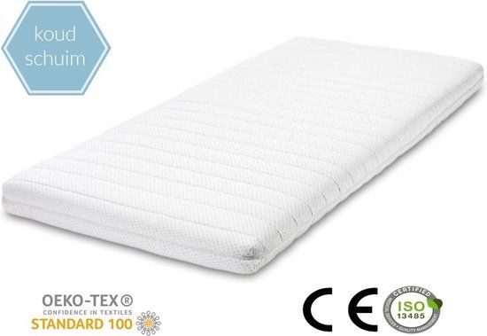 Topdekmatras - Koudschuim Topper - 7CM - 90x200 cm - Wit