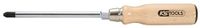 KS Tools 300.1012-E ERGOTORQUE WOOD Schroevendraaier PH2, Hanger