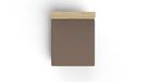 Premium Ranforce Premium Hoeslaken, 100% Katoen, 100 x 200 + 40 cm, Elegant Bruin