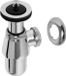 Plieger siphon de vidange 5/4 avec rosace chrome