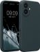 kwmobile telefoonhoesje geschikt voor Apple iPhone 16 - TPU backcover met siliconen coating - Smartphone case in leisteen