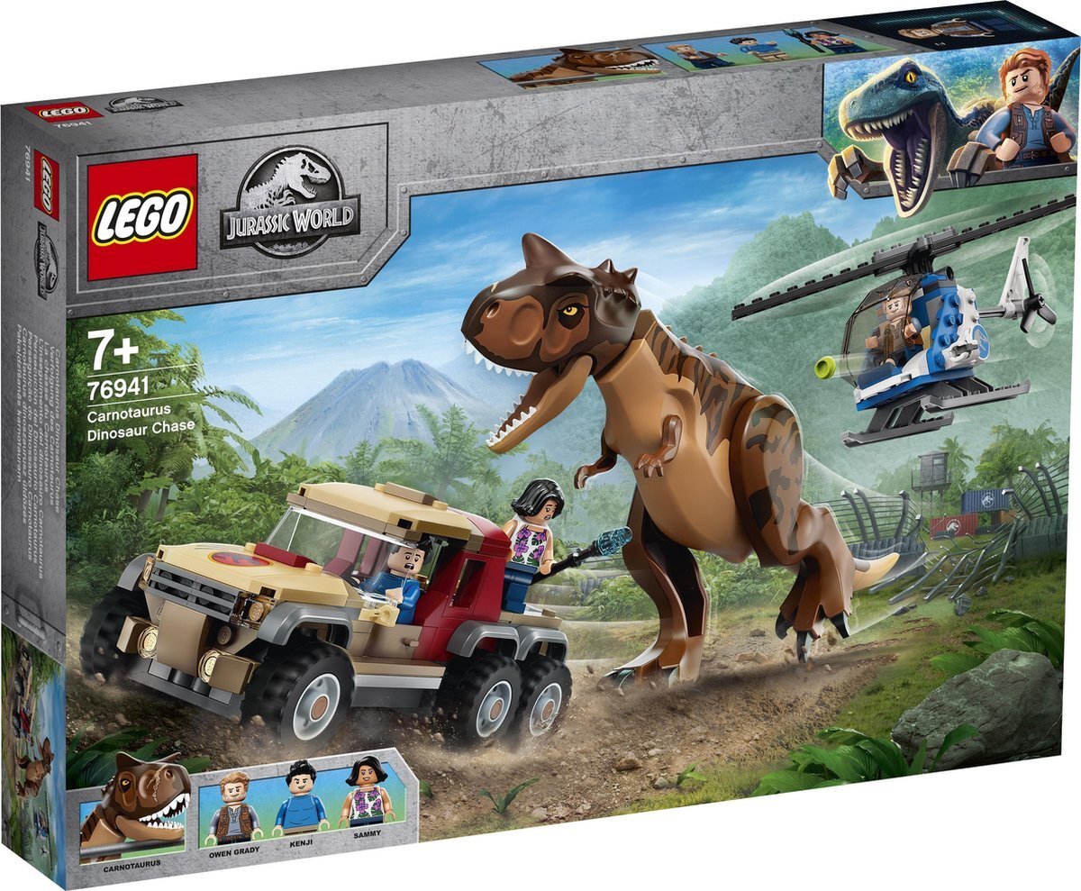 lego Jurassic World Achtervolging van Dinosaurus Carnotaurus - 76941