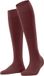FALKE Softmerino lang eenkleurig wol katoen kniekousen dames bruin - maat 37-38